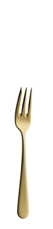 Hepp 12x Kuchengabel, Serie: CARLTON, Gold, Länge: 155mm