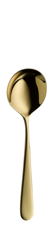 Hepp 12x Suppenlöffel, Serie: CARLTON, Gold, Länge: 175mm