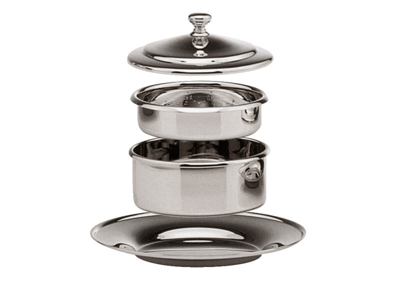 Hepp Butterdose (4-teilig), Edelstahl, Serie: EXCELLENT, Durchmesser: 146mm, Höhe: 69mm