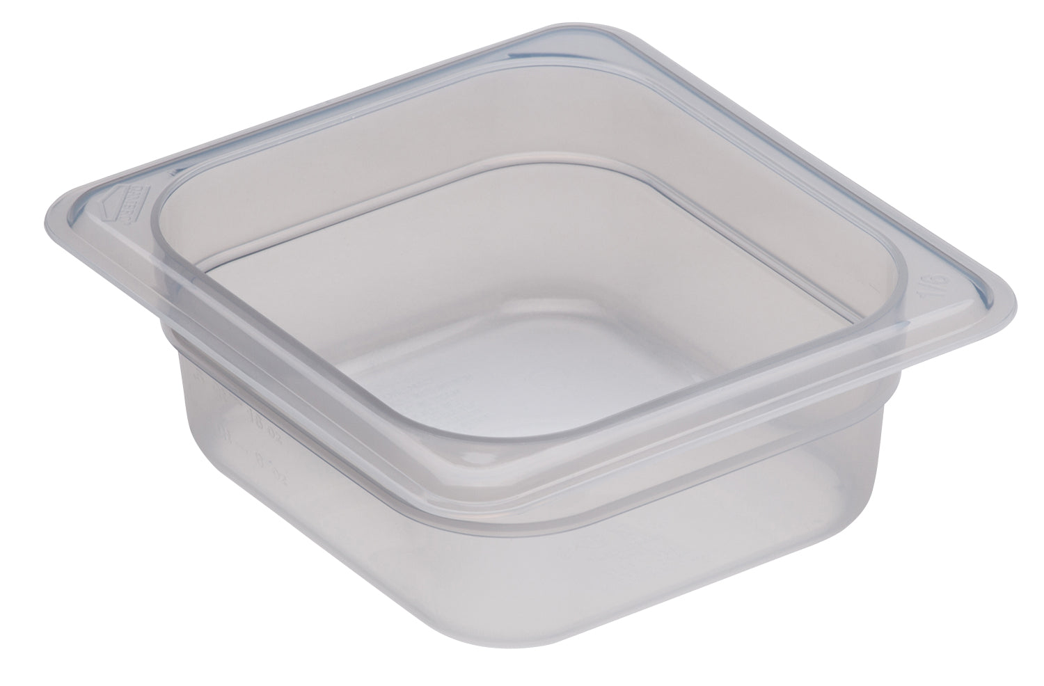 Cambro Lichtdurchlässige Polypropylen Gastronorm GN-Behälter GN1/6-65, 6 Stück im Karton - 62PP190
