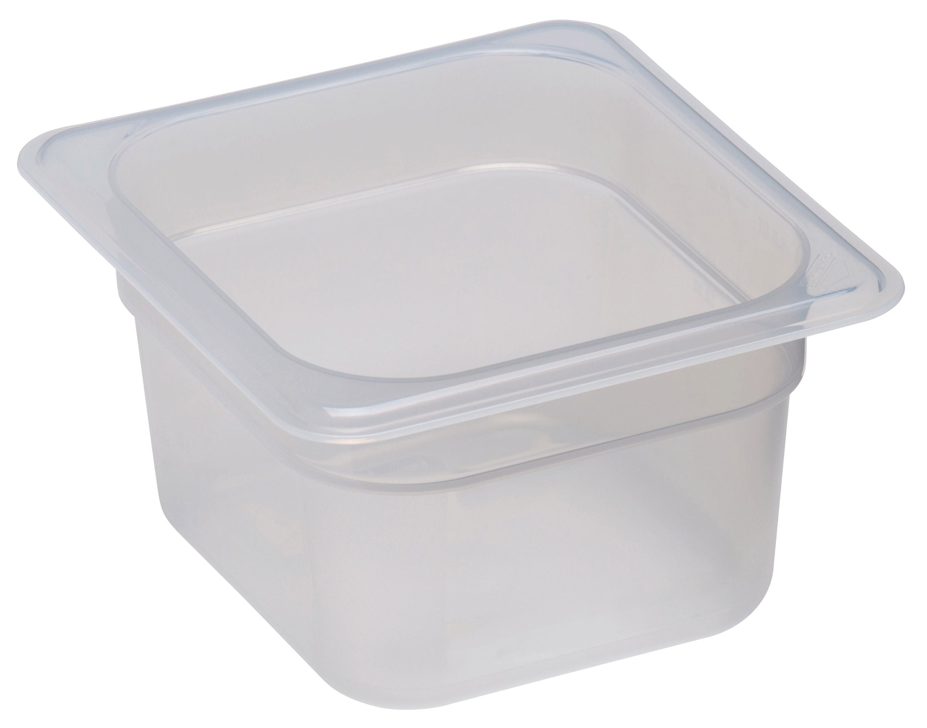 Cambro Lichtdurchlässige Polypropylen Gastronorm GN-Behälter GN1/6-100, 6 Stück im Karton - 64PP190