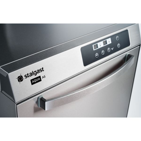 Stalgast Geschirrspülmaschine Aqua A5, Klarspülmitteldosier-, Reinigerdosier-, Klarspül- und Ablaufpumpe, 400V, 6,5kW, 565x680x835mm