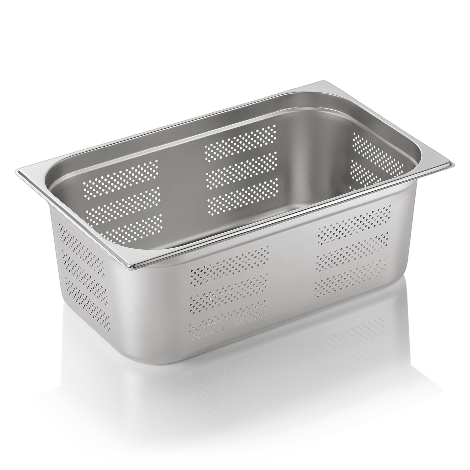 WAS Germany GN Behälter 1/1 mit Boden- und Seitenlochung, Serie: GN71, Höhe: 200mm, 28 Liter (7111200)