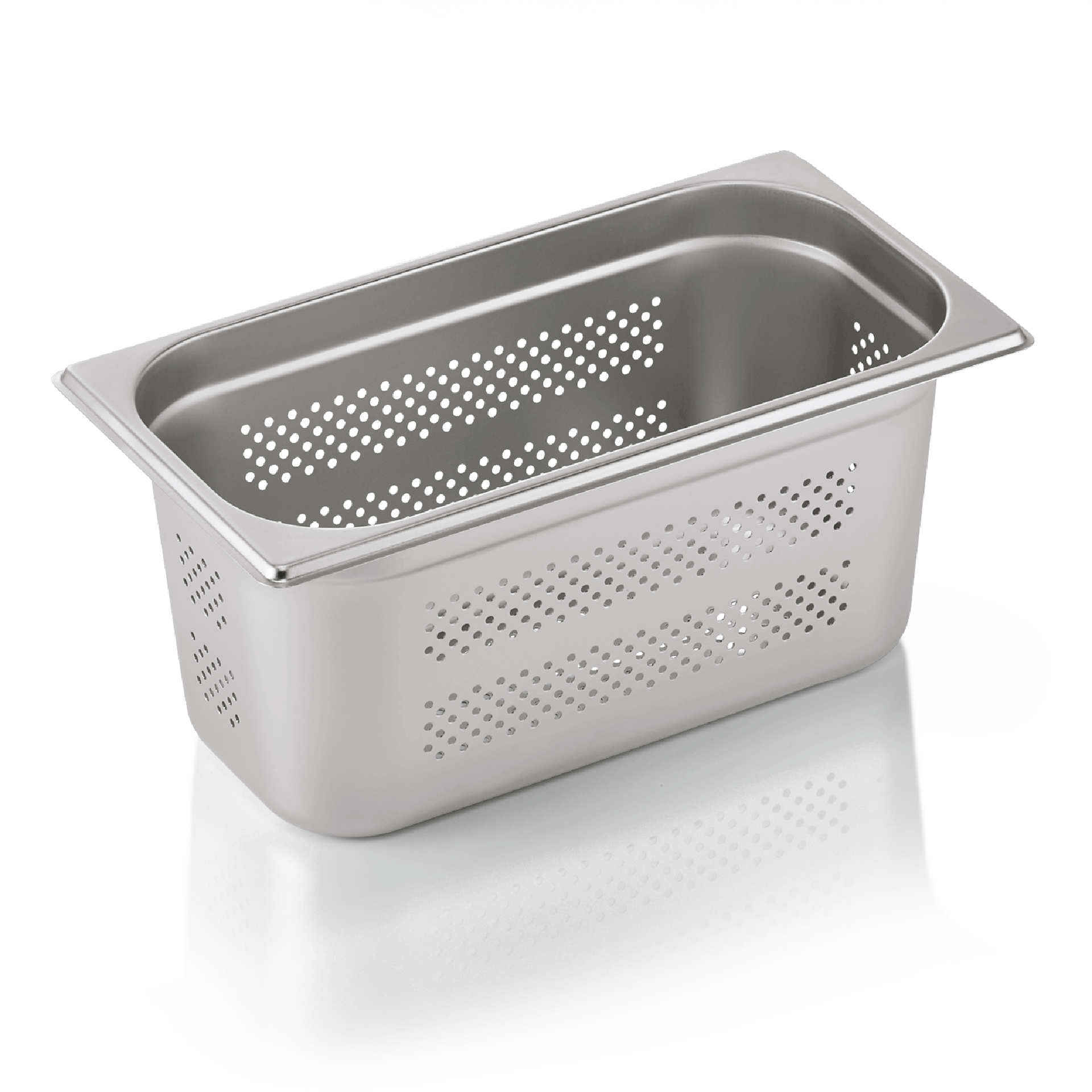 WAS Germany GN Behälter 1/3 mit Boden- und Seitenlochung, Serie: GN71, Höhe: 150mm, 5,7 Liter (7113150)