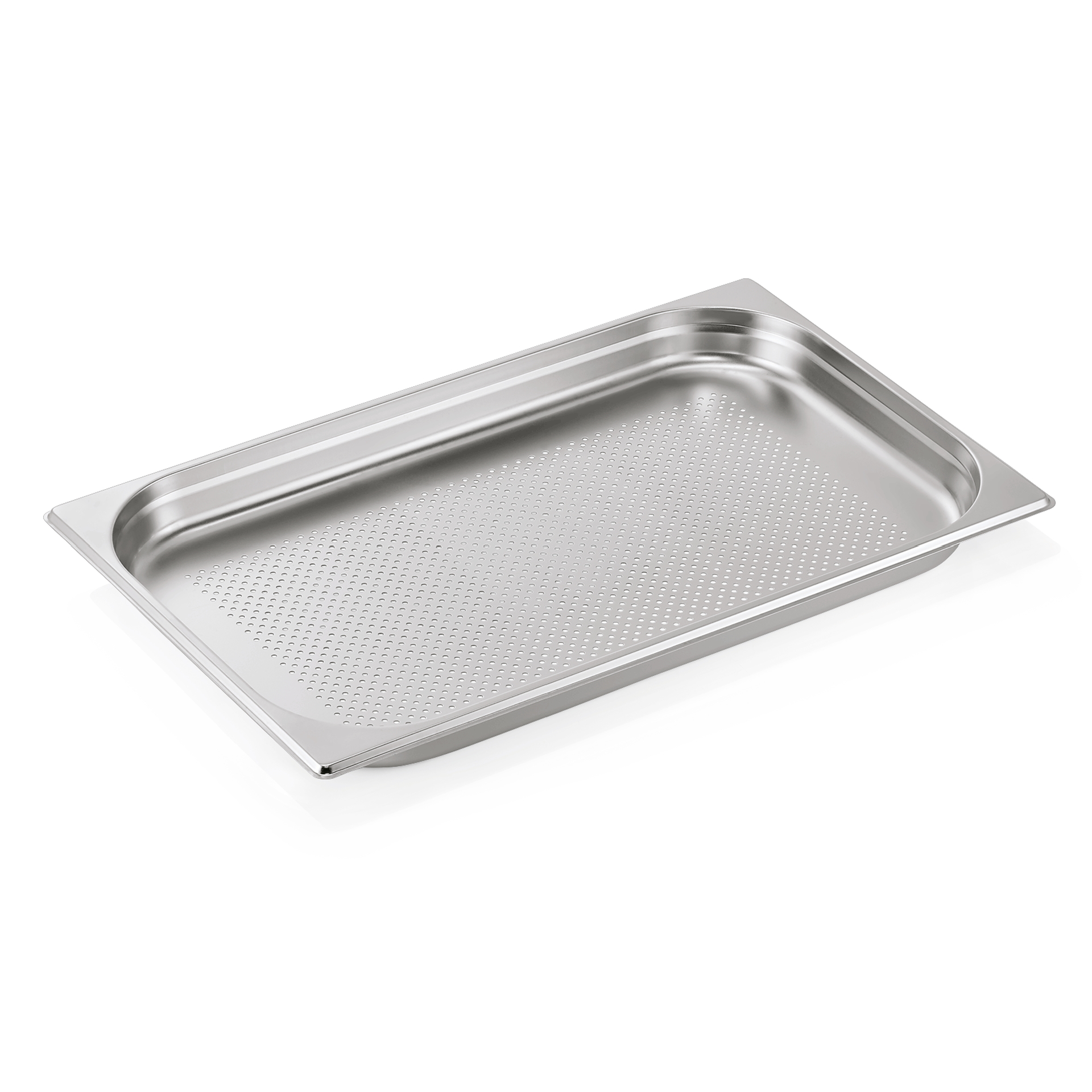 WAS Germany 6x GN Behälter 1/1 mit Bodenlochung, Serie: GN72 Eco, Chromnickelstahl, Höhe: 40mm, 5 Liter (7211040)