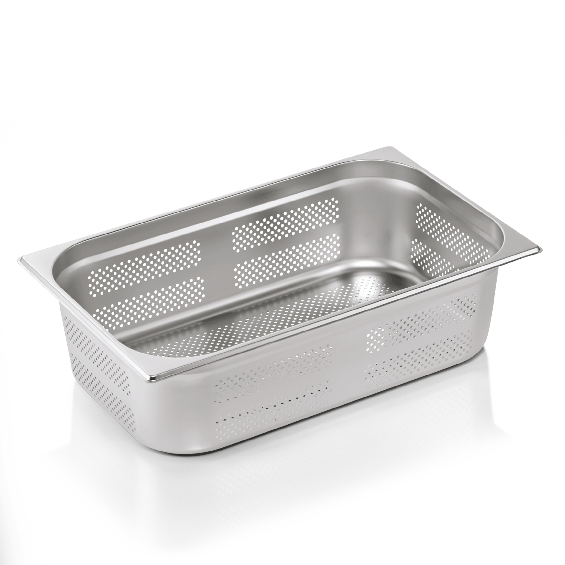 WAS Germany 6x GN Behälter 1/1 Boden- und Seitenlochung, Serie: GN72 Eco, Höhe: 150mm, 21 Liter (7211150)