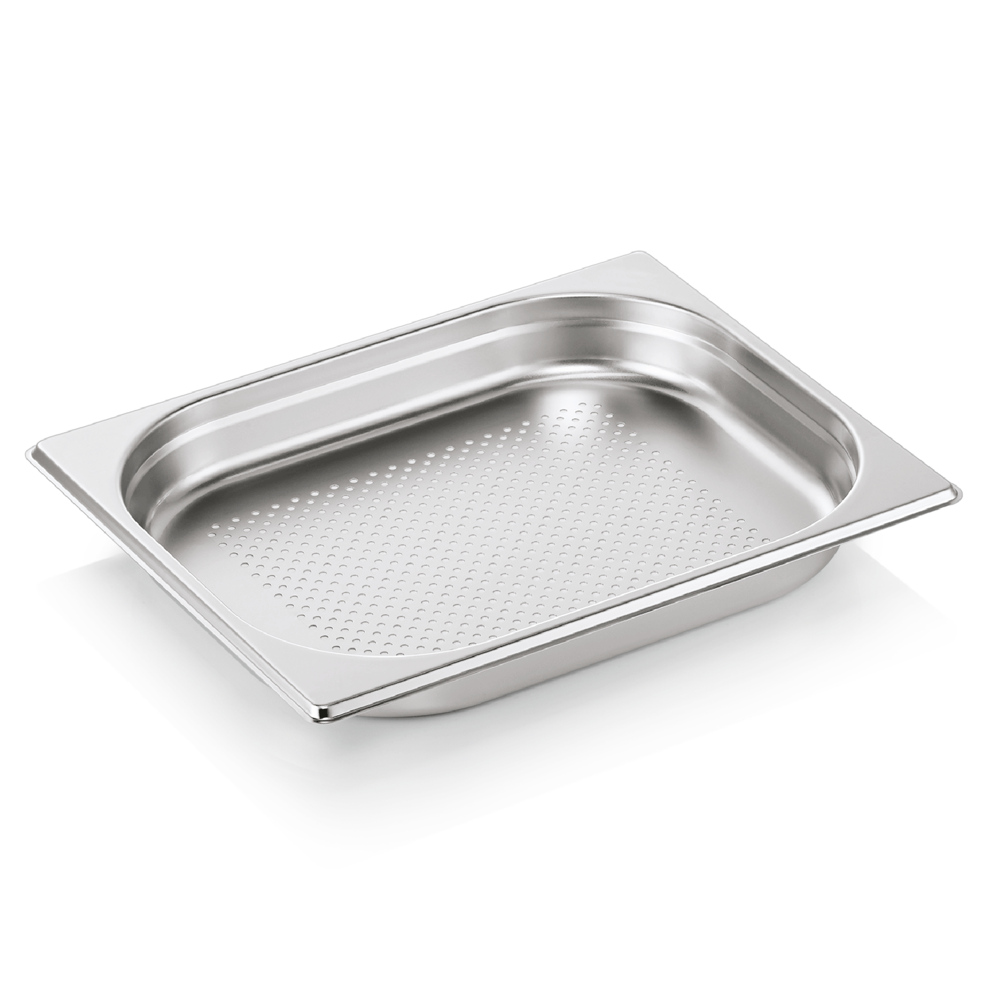 WAS Germany 6x GN Behälter 1/2 mit Bodenlochung, Serie: GN72 Eco, Chromnickelstahl, Höhe: 40mm, 2 Liter (7212040)