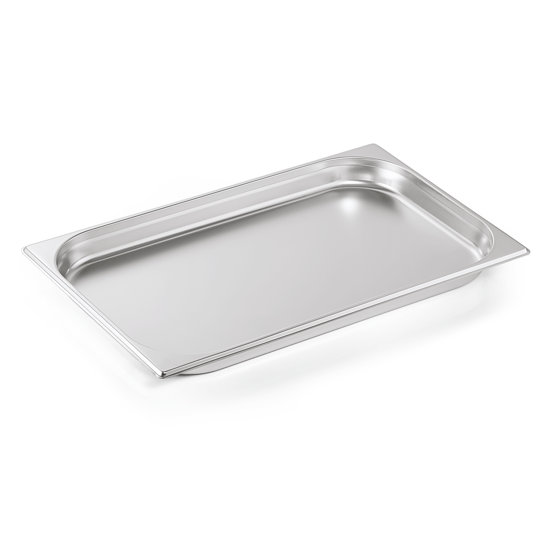 WAS Germany 6x GN Behälter (GN1/1), Chromnickelstahl, Serie: ESSENTIALS, Inhalt: 5L, Höhe: 4cm (7511040)