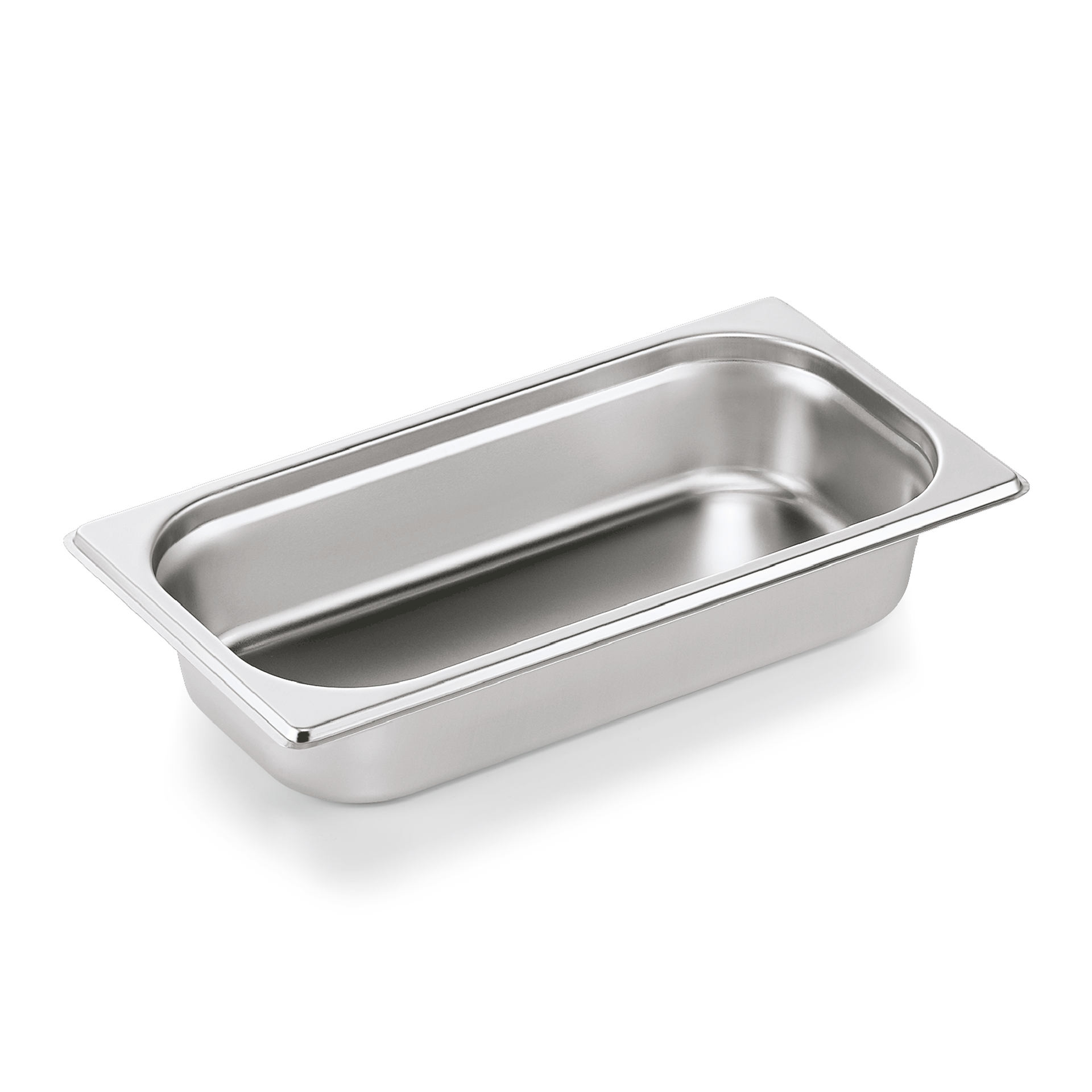 WAS Germany 6x GN Behälter (GN1/3), Chromnickelstahl, Serie: ESSENTIALS, Inhalt: 2,5L, Höhe: 6,5cm (7513065)