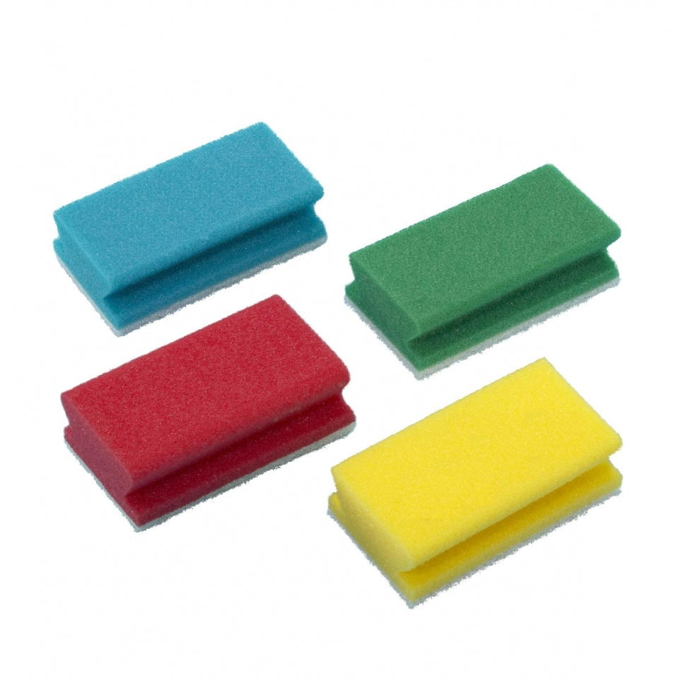 10x TASKI Padschwamm, Polyester, Blau, 13x7,5x4,5cm