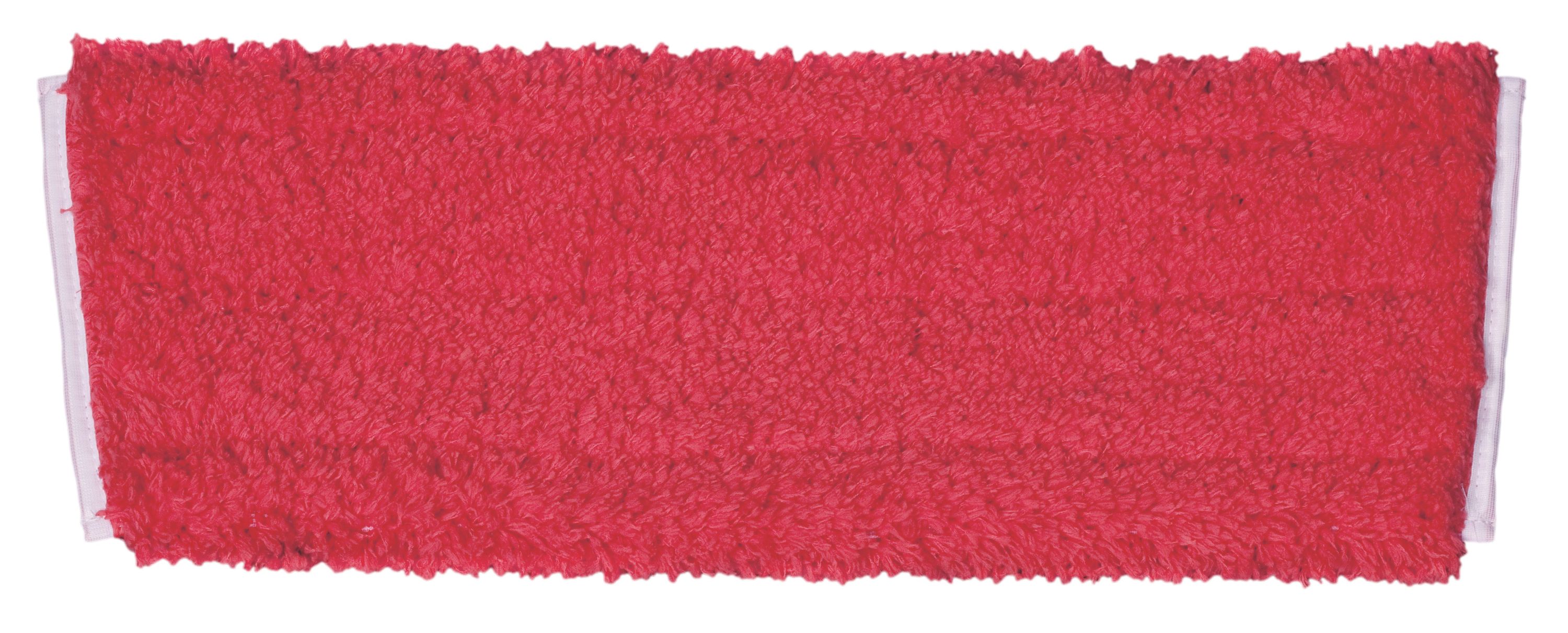 5x TASKI Jonmaster Hygienemopp, Polyester-Mikrofaser, Rot, 40cm