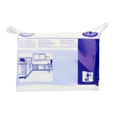 Diversey Suma Lavette - Küchenhygienetuch mit Keimstopp 6 x 25 Tücher (weiss)