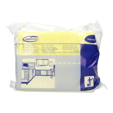 Diversey Suma Lavette - Küchenhygienetuch mit Keimstopp 6 x 25 Tücher (gelb)