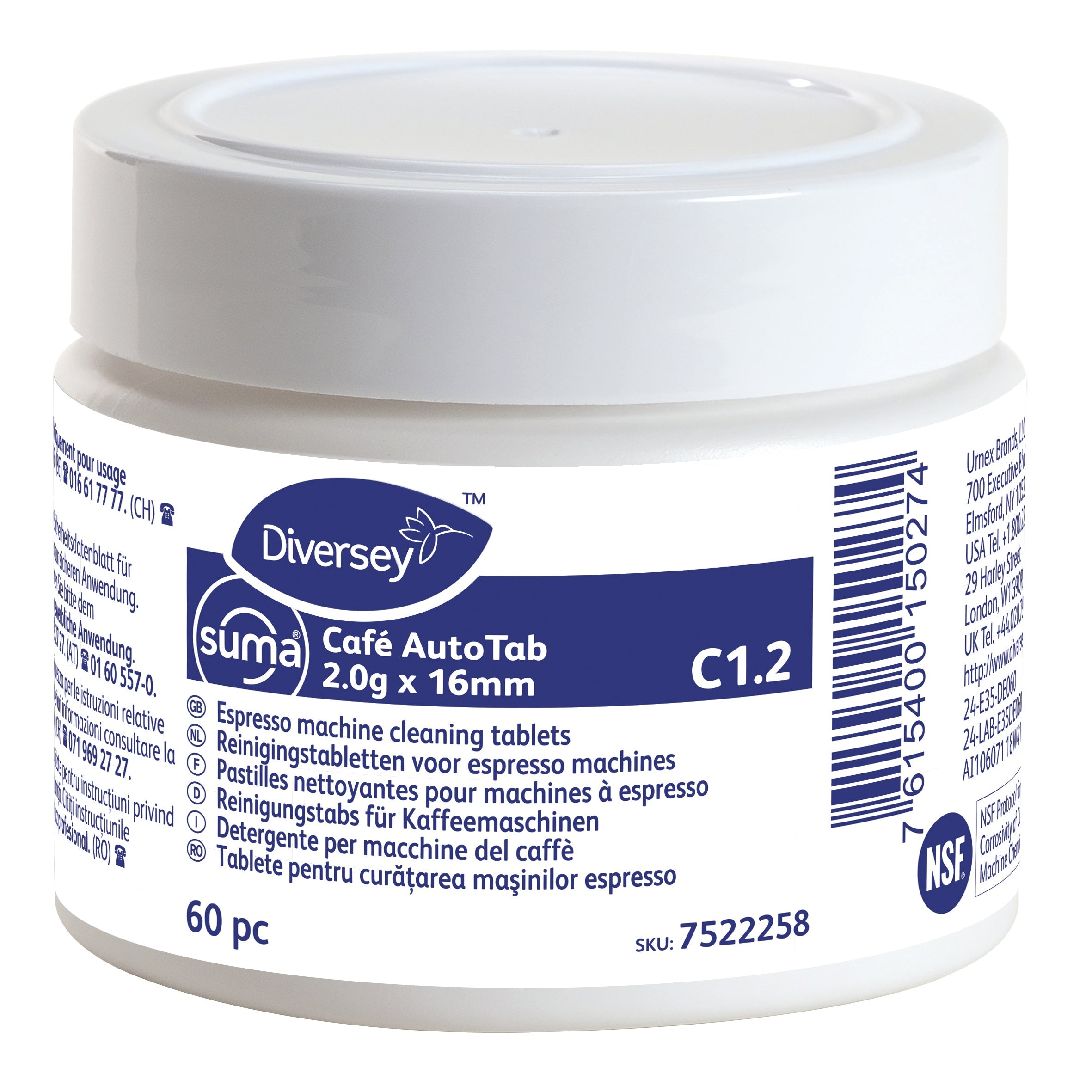 Diversey Suma Café AutoTab 2 g x 16 mm C1.2 2 x 60 Stk. Dose