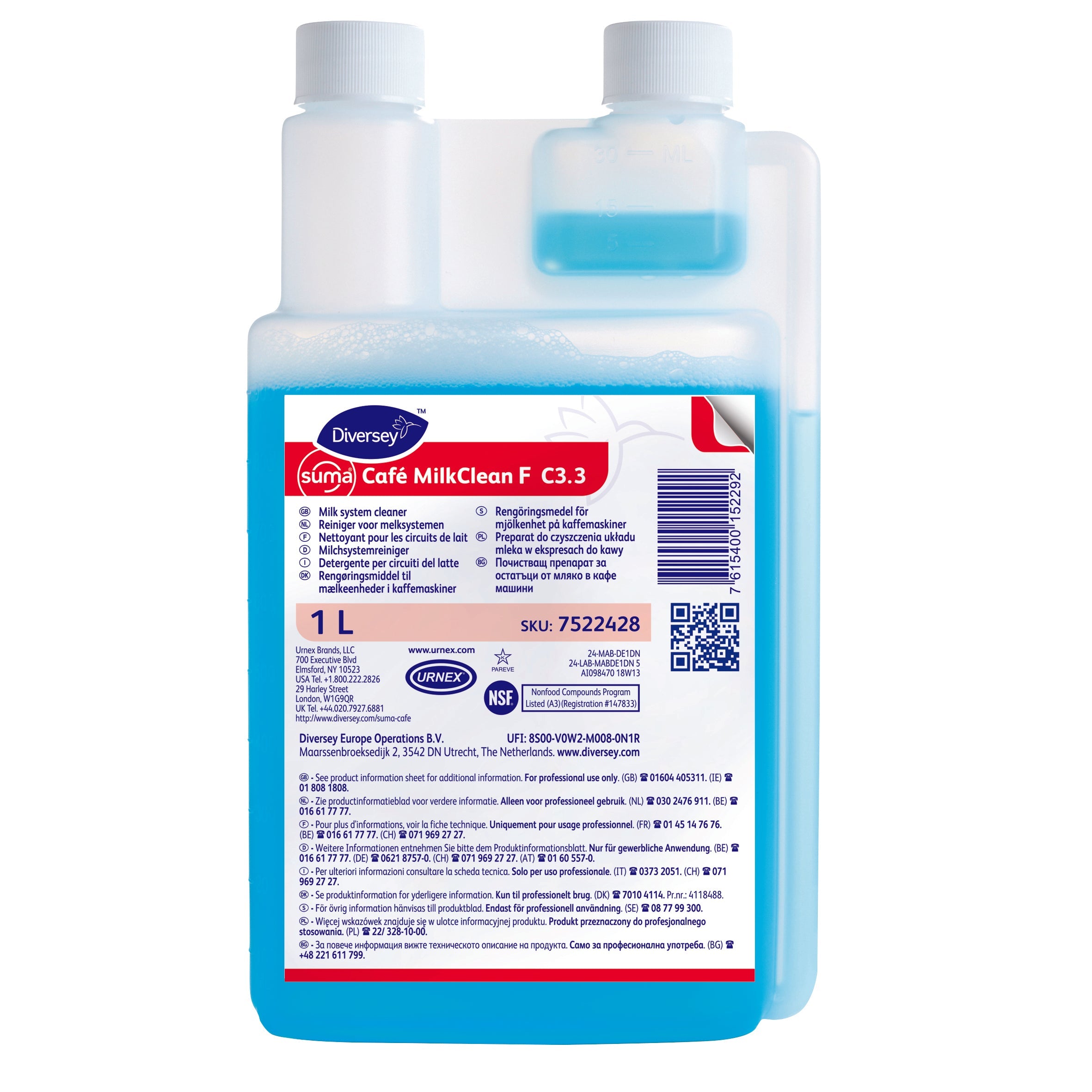 Diversey Suma Café MilkClean F C3.3 6 x 1 L Flasche
