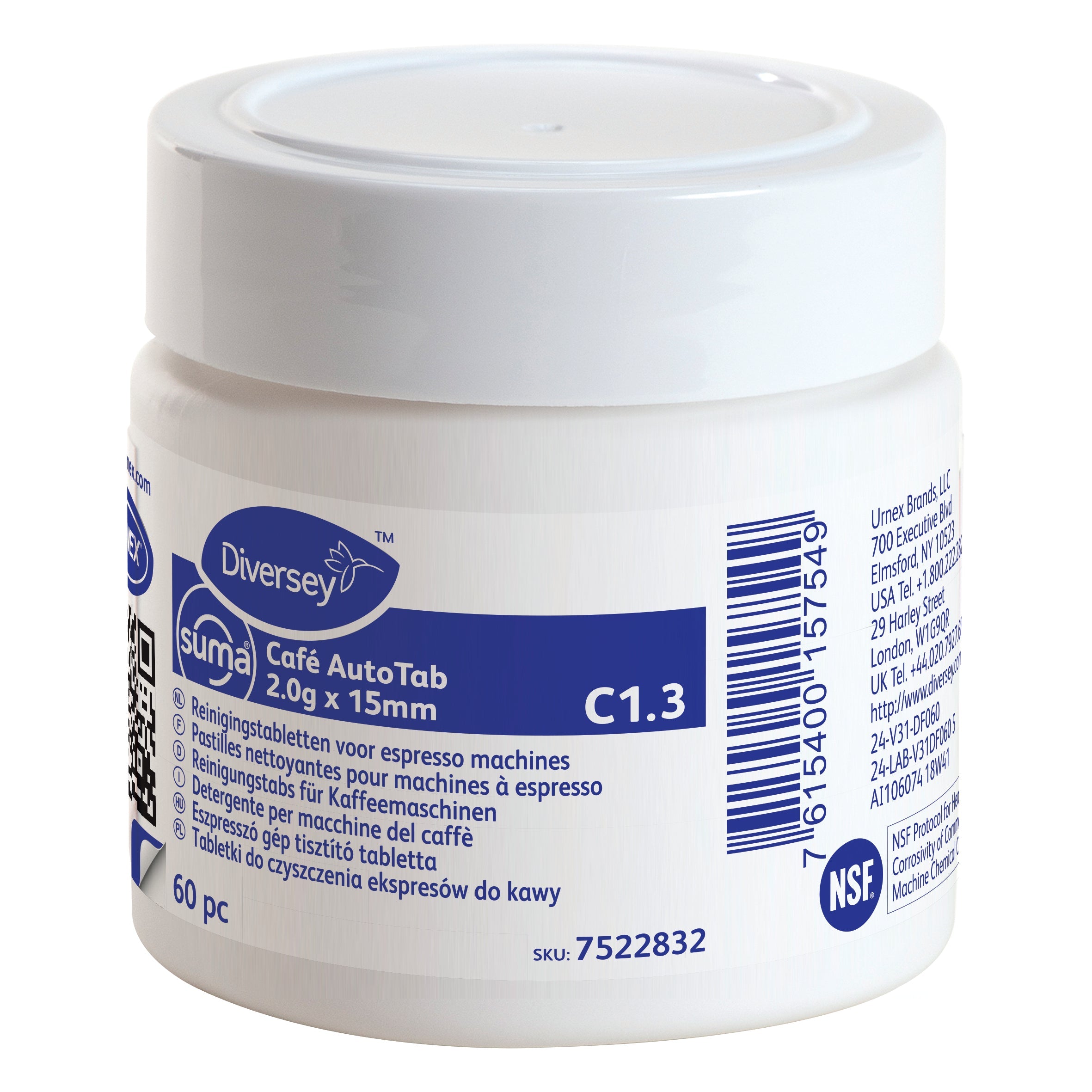 Diversey Suma Café AutoTab 2 g x 15 mm C1.3 2 x 60 Stk. Dose