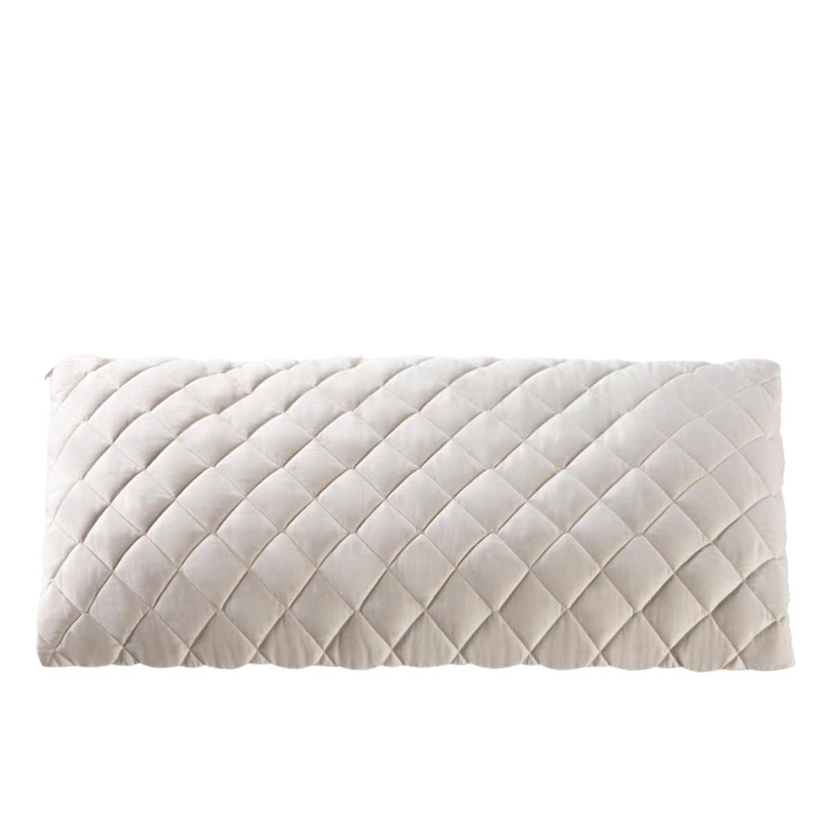 FBF Dinkelkissen, Baumwoll-Satin uni aus 100 % Baumwolle, Natur, 40x80cm