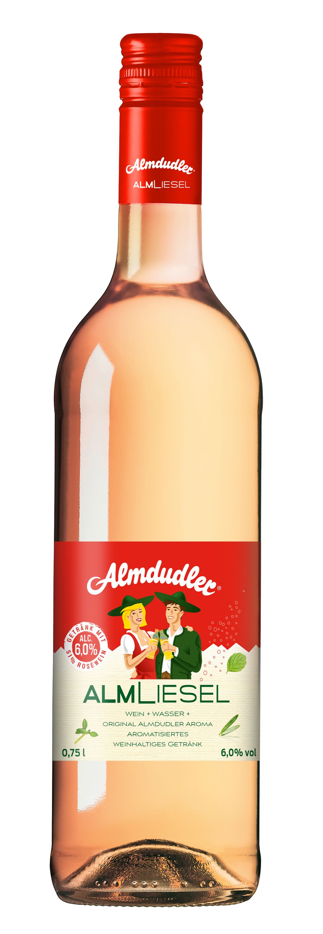 6x Almdudler ALMLIESEL, Weinschorle, Jahrgang: 2024, Inhalt: 750ml