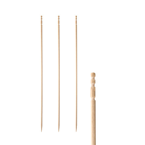 Papstar 12x 500 Fingerfood - Picker "pure" 15 cm gedrechselt