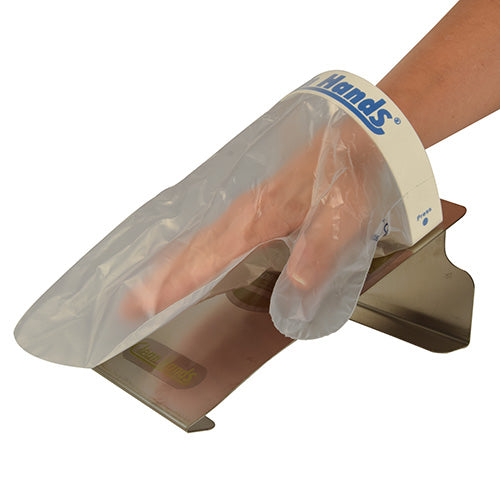 Papstar 8x Clean Hands Base Kit Edelstahl 11,5 cm x 12,7 cm x 22 cm silber