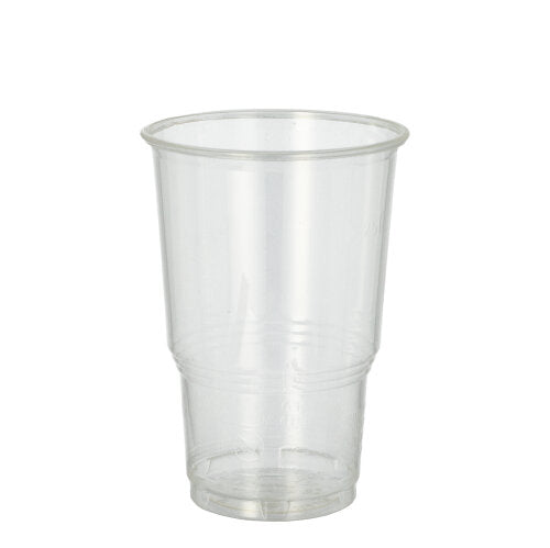 Papstar 15x 25 Kaltgetränkebecher, PLA "pure" 0,25 l Ø 7,8 cm · 11 cm glasklar mit Schaumrand