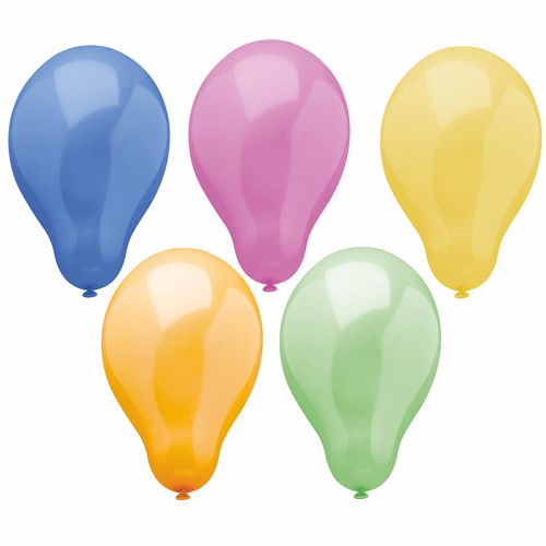 Papstar 300x Luftballons "Trend", Naturkautschuk, Bunt, Durchmesser: 25cm