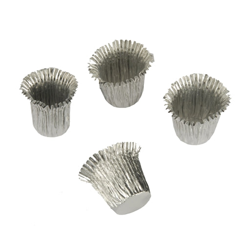 Papstar 12x 18 Kerzenhülsen Ø 1,9 cm · 2,7 cm silber