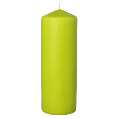 Papstar 6x Stumpenkerze Ø 70 mm · 200 mm kiwi