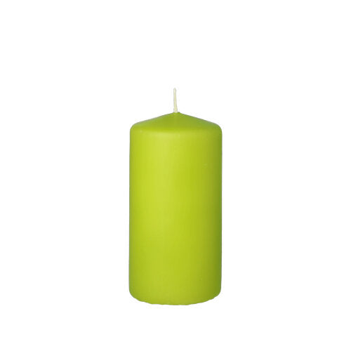 Papstar 10x Stumpenkerze Ø 50 mm · 100 mm kiwi
