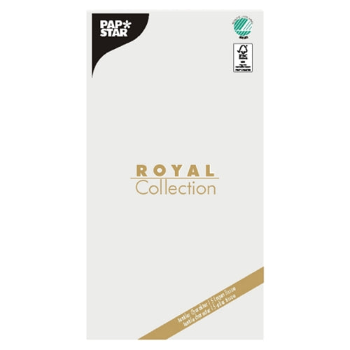 Papstar 10x Tischdecke, Tissue "ROYAL Collection" 120 cm x 180 cm weiss