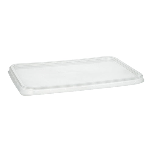 Papstar 10x 50 Deckel für Verpackungsbecher, PP 0,7 cm x 18,6 cm x 13,3 cm transparent