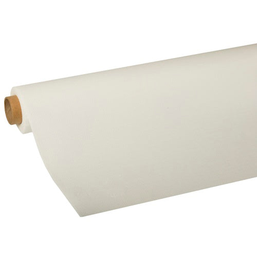 Papstar 10x Tischdecke, Tissue "ROYAL Collection" 5 m x 1,18 m weiss