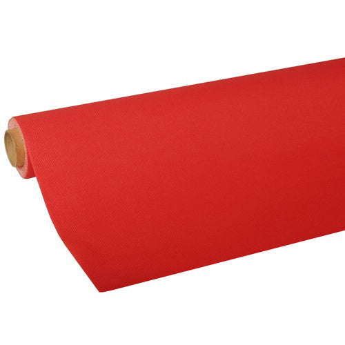 Papstar 10x Tischdecke, Tissue "ROYAL Collection" 5 m x 1,18 m rot