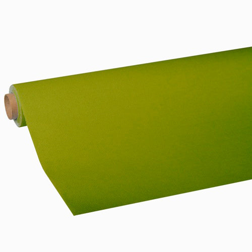 Papstar 10x Tischdecke, Tissue "ROYAL Collection" 5 m x 1,18 m olivgrün