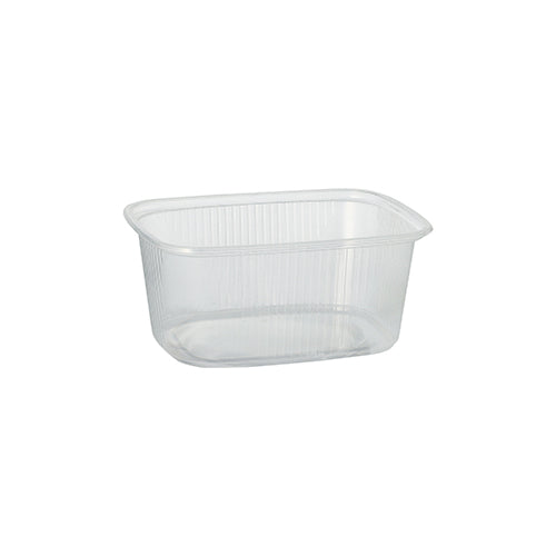 Papstar 1000 Verpackungsbecher, PP, Transparent, Eckig, Inhalt: 250ml, 4,9x8,1x10,8cm