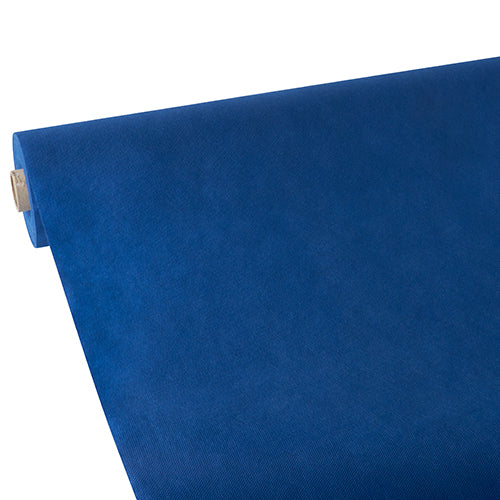 Papstar 4x Tischdecke, stoffähnlich, Vlies "soft selection" 25 m x 1,18 m dunkelblau