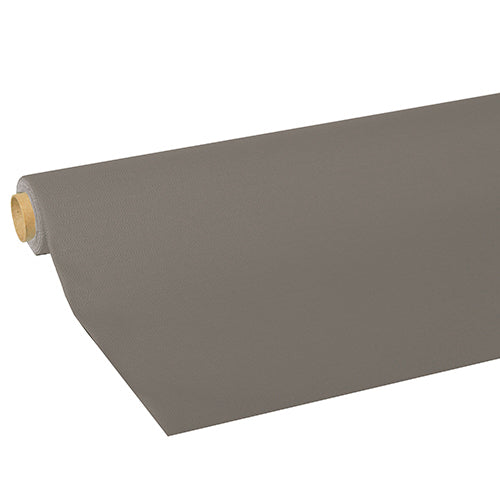 Papstar 10x Tischdecke, Tissue "ROYAL Collection" 5 m x 1,18 m grau