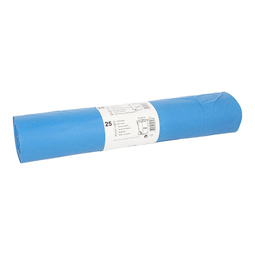 Papstar 10x 25 Müllsäcke, LDPE 120 l 110 cm x 70 cm blau