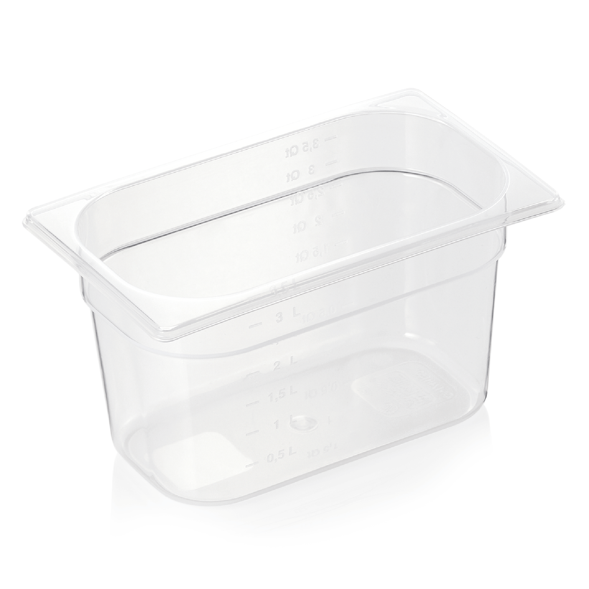WAS Germany GN Behälter mit Skalierung, GN 84 Behälter 1/4-150  mm, Polypropylen (8414150)