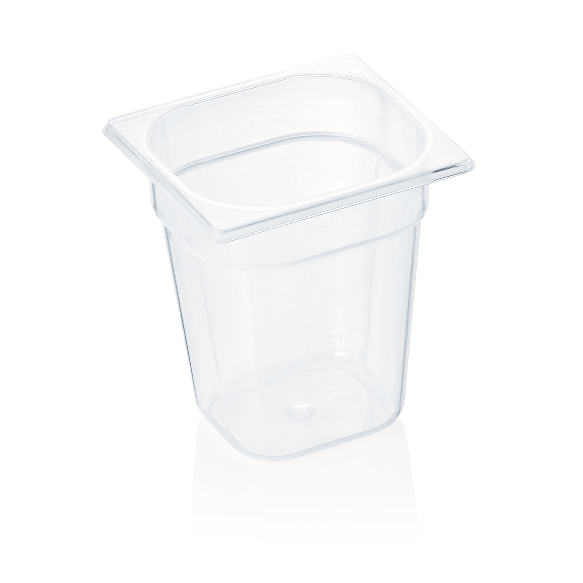 WAS Germany GN Behälter mit Skalierung, GN 84 Behälter 1/6-200 mm, Polypropylen (8416200)