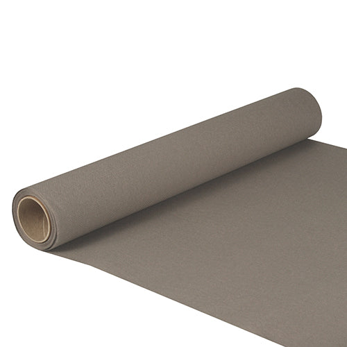 Papstar 6x Tischläufer, Tissue "ROYAL Collection" 5 m x 40 cm grau