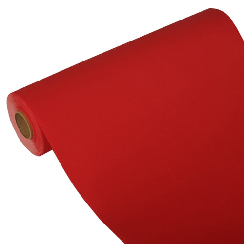 Papstar 4x Tischläufer, Tissue "ROYAL Collection" 24 m x 40 cm rot