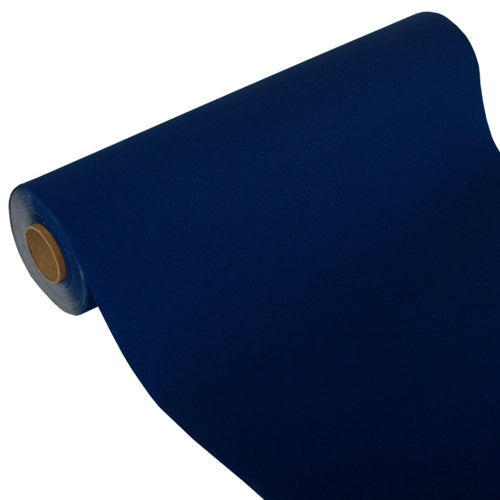 Papstar 4x Tischläufer, Tissue "ROYAL Collection" 24 m x 40 cm dunkelblau