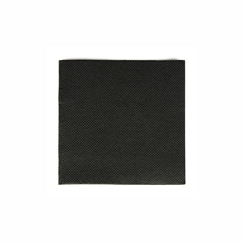 Papstar 16x 125 Servietten, 2-lagig "PUNTO" 1/4-Falz 20 cm x 20 cm schwarz mikrogeprägt