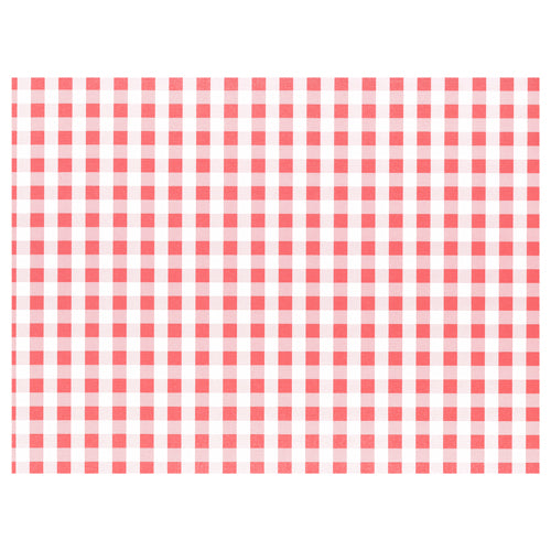 Papstar 10x 100 Tischsets, Papier 30 cm x 40 cm rot "Vichy Karo"