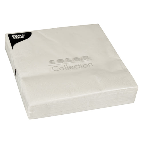 Papstar 800 Servietten, 2-lagig 1/4-Falz 40 cm x 40 cm weiss