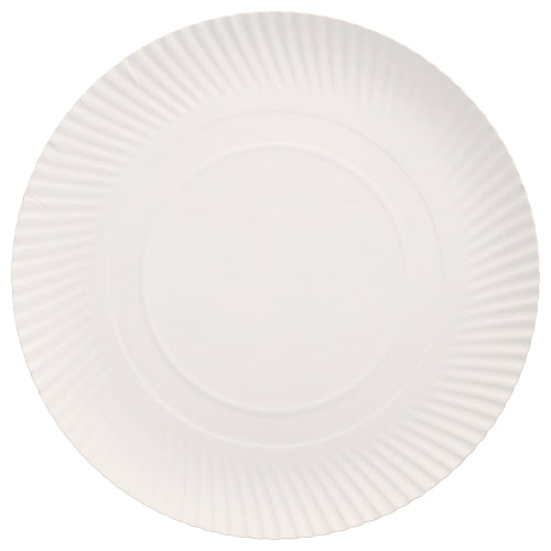 Papstar 100x Teller, Pappe, Weiß, Serie: Pure, Durchmesser: 32cm