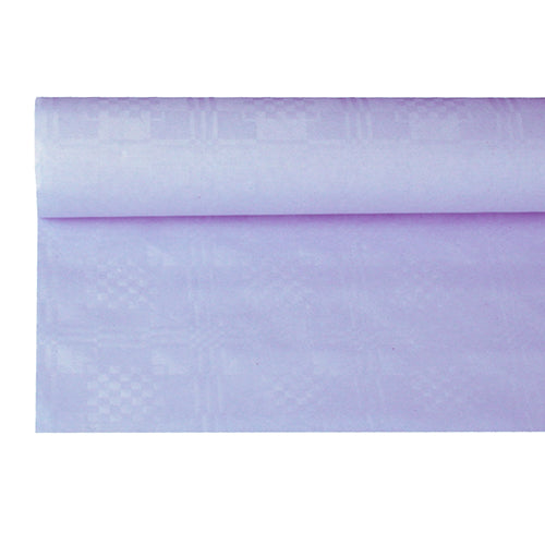 Papstar 6x Papiertischtuch mit Damastprägung 8 m x 1,2 m flieder