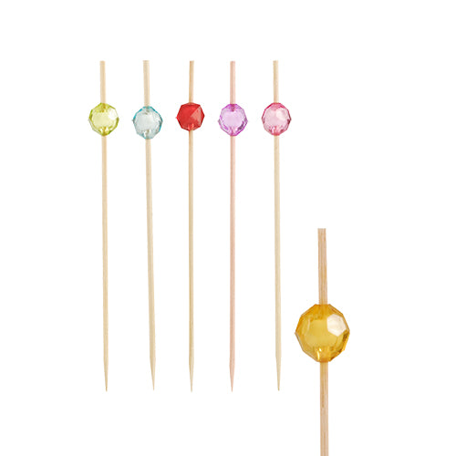 Papstar 10x 100 Fingerfood - Picker 12 cm farbig sortiert "Pearl"
