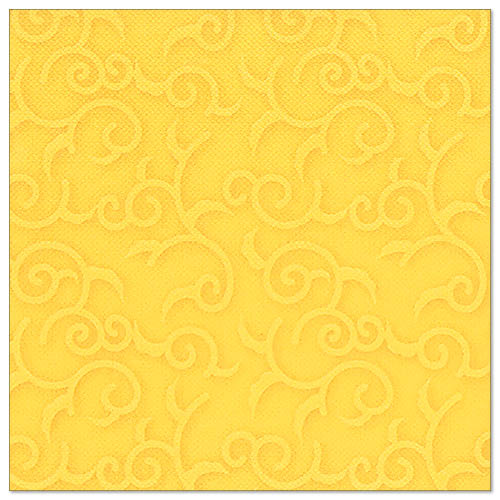 Papstar 250 Servietten "ROYAL Collection" 1/4-Falz 40 cm x 40 cm gelb "Casali"